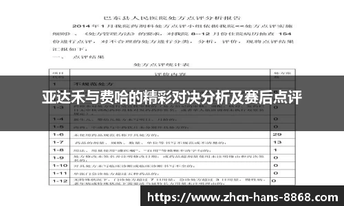 亚达禾与费哈的精彩对决分析及赛后点评